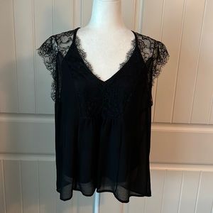 Lovestitch black blouse, M